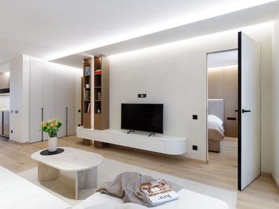 Engineered wood flooring in Ivory colour, Original grade