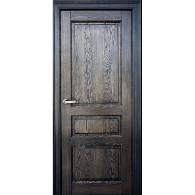 KD3F- Classic style three panels solid oak internal doors
