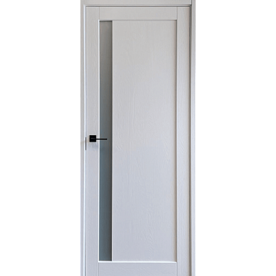 D1F1VS - One panel glazed internal solid oak doors with vertical side glass