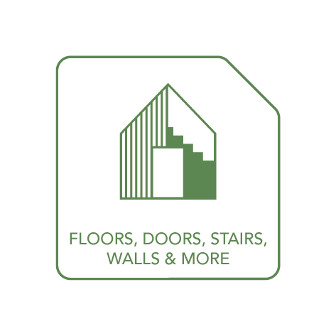 Floors, doors, stairs, walls & more